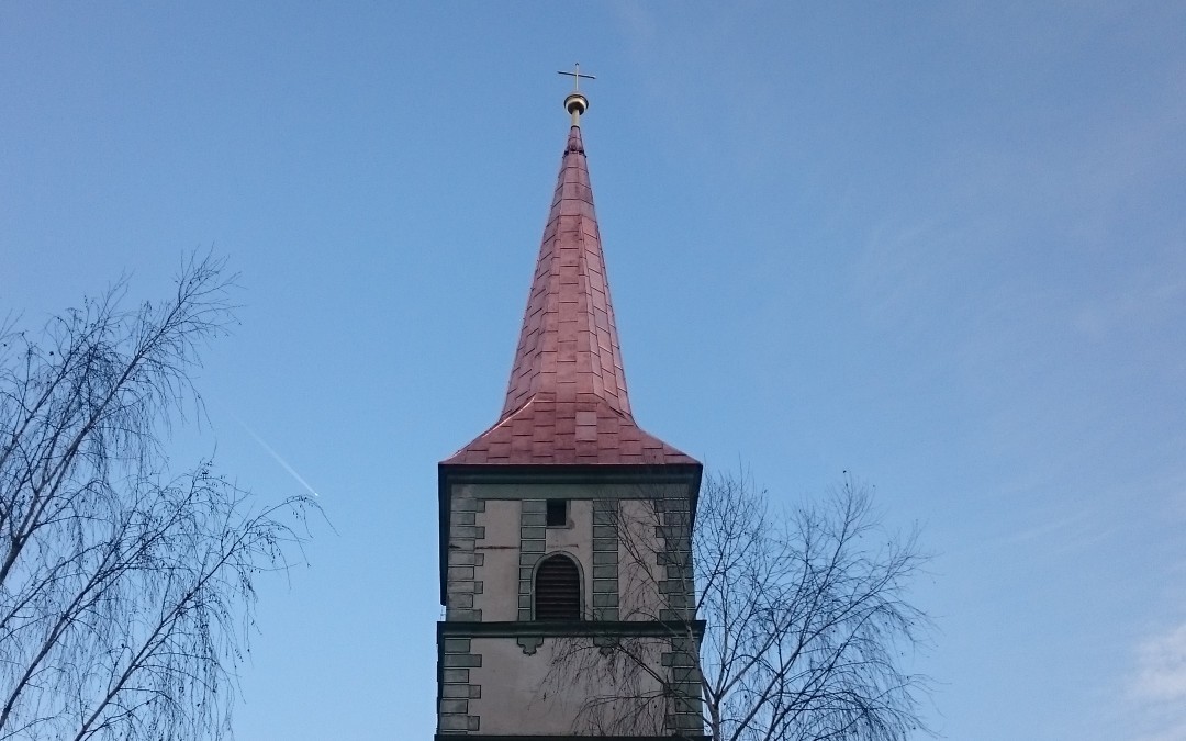 Neueindeckung Turm kath. Pfarrkirche Eisenkappel